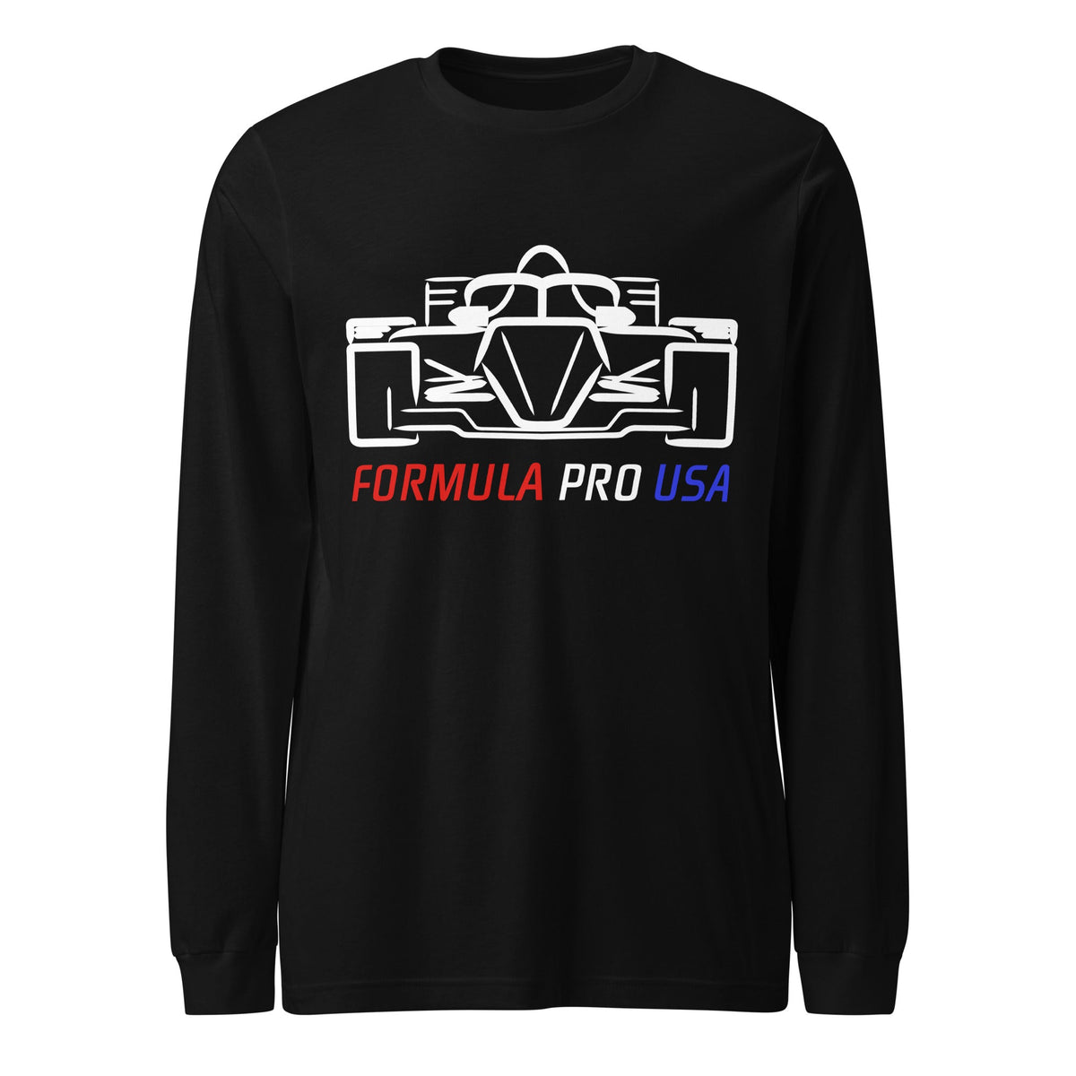 [Black] Front — FPUSA Front View Long Sleeve Tee