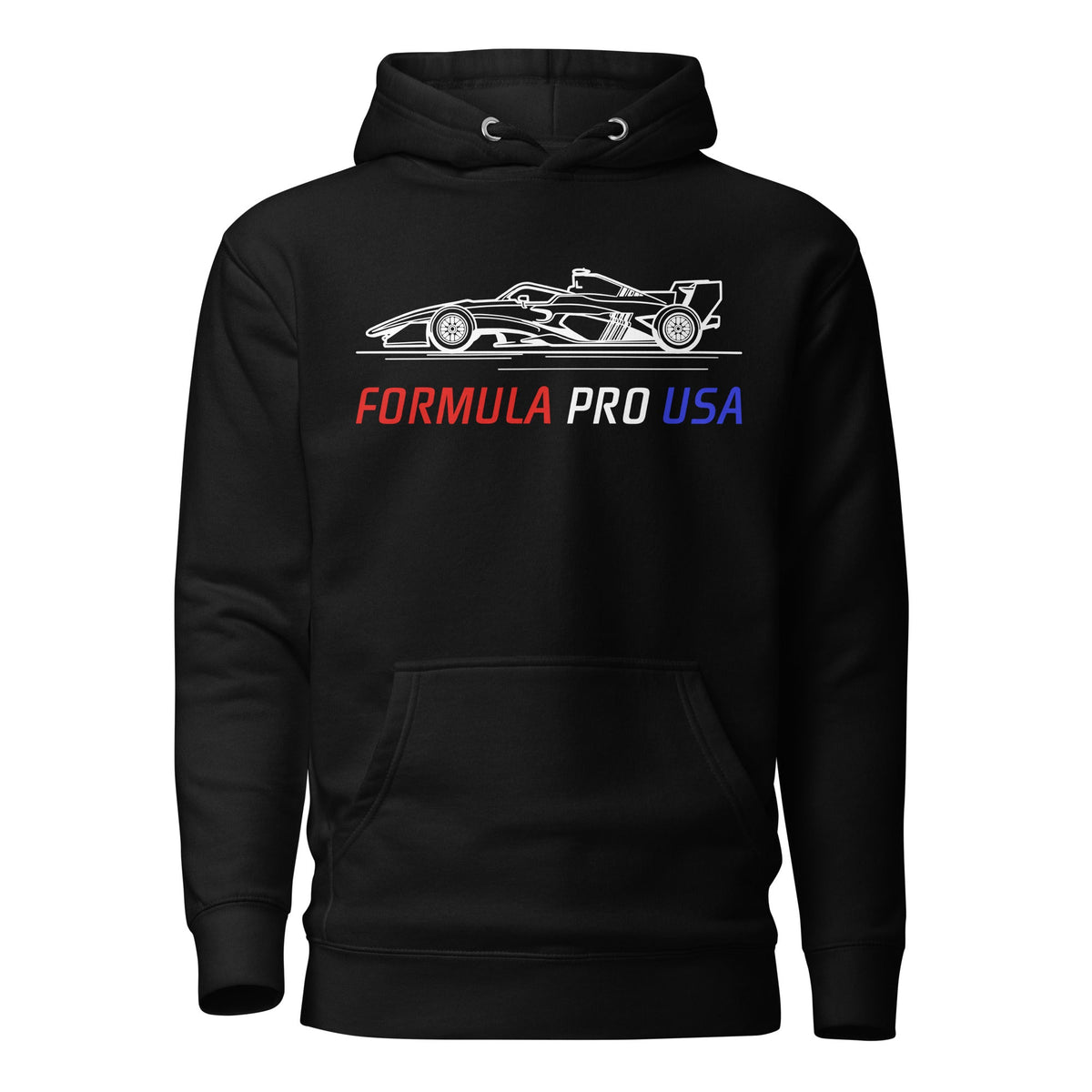 [Black] Front — FPUSA Side View Hoodie
