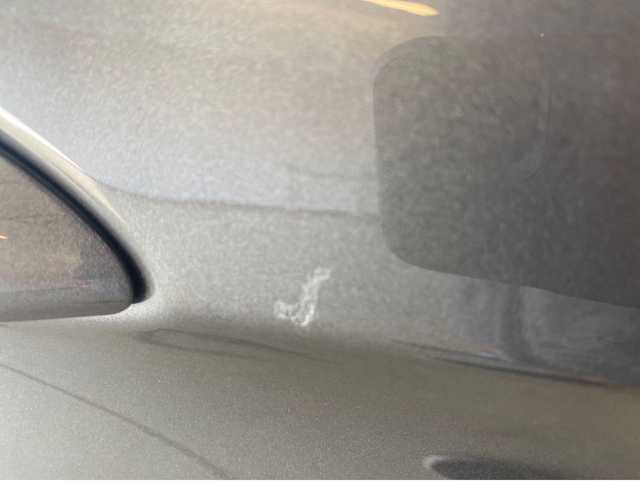 Scratch on car