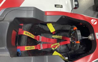 Interior of race car