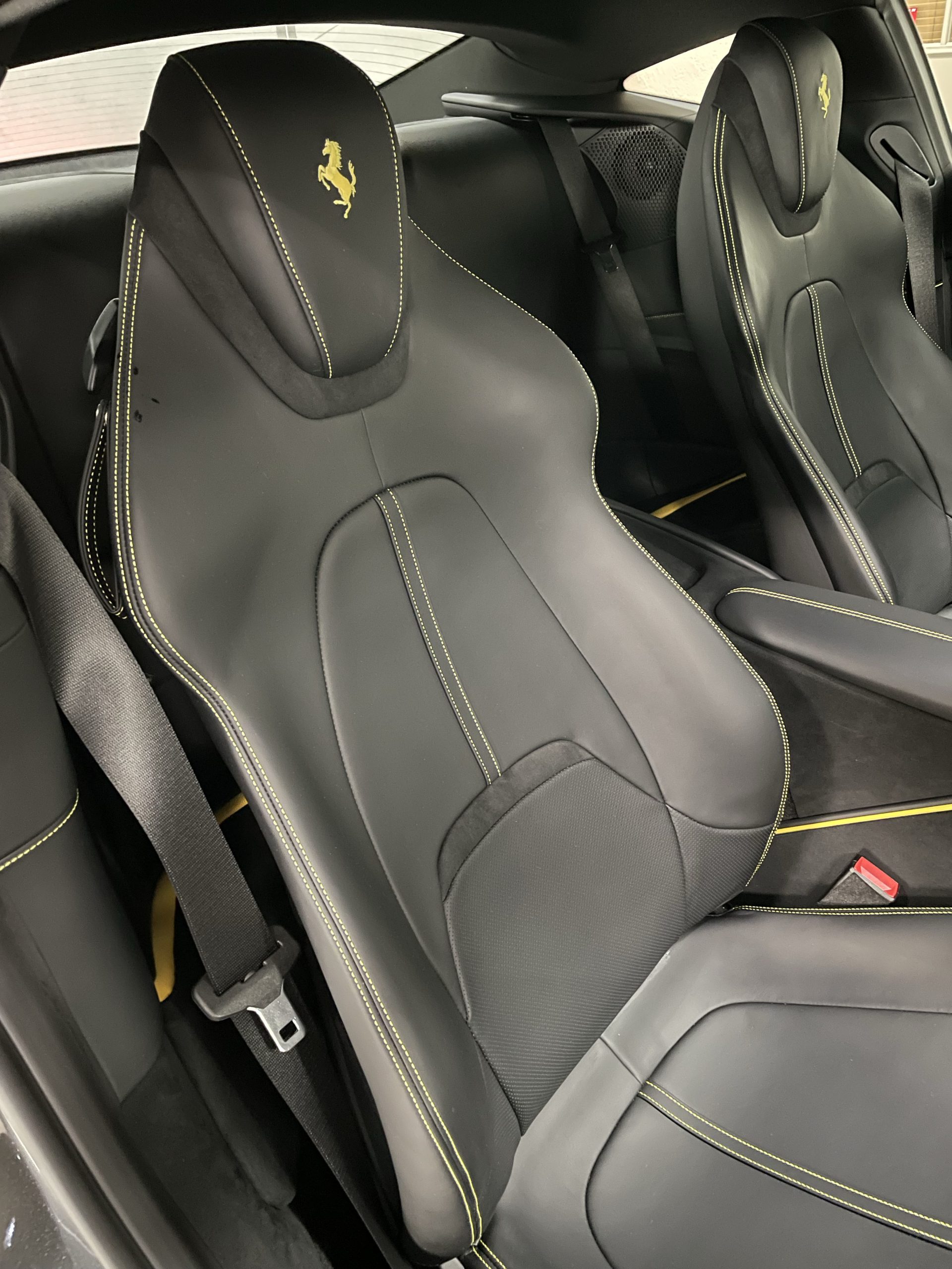 Interior of Ferrari