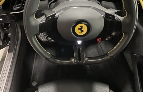 Steering wheel of Ferrari