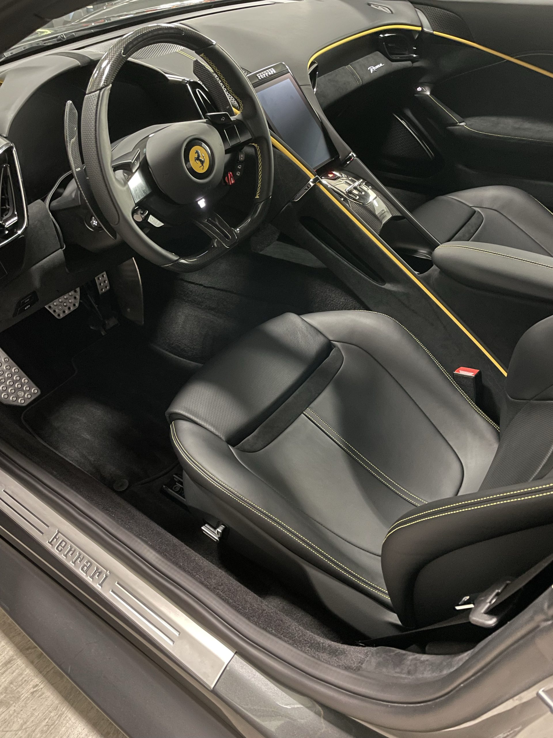 Interior of Ferrari